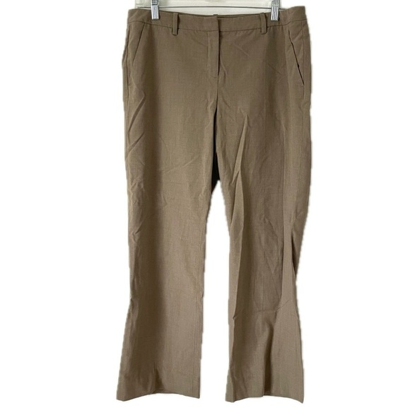Halogen Nordstrom Taylor Fit Tan Suiting Pants Career Women’s Size 12P 12 Petite - Picture 1 of 8
